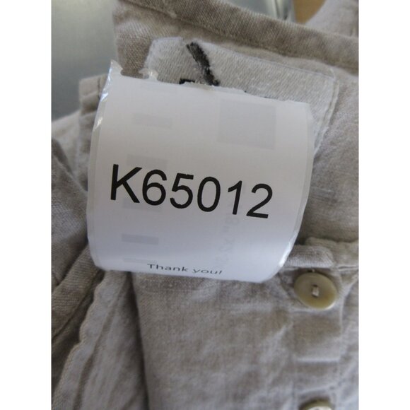 Flax Dress XL Linen Tunic Shirt Button Up Lagenlook Cottagecore * - Picture 14 of 14